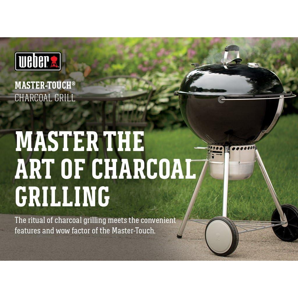 Parrilla de Carbón Weber Master-Touch 22" Negra con Sistema BBQ
