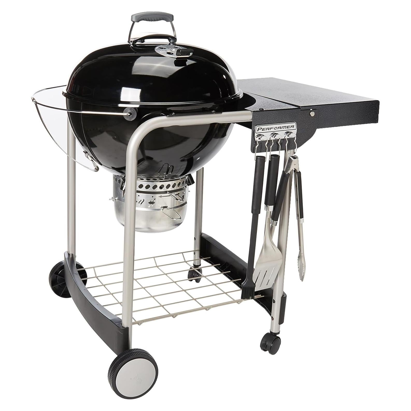Parrilla de Carbón Weber Performer 22" Negra con Mesa Plegable