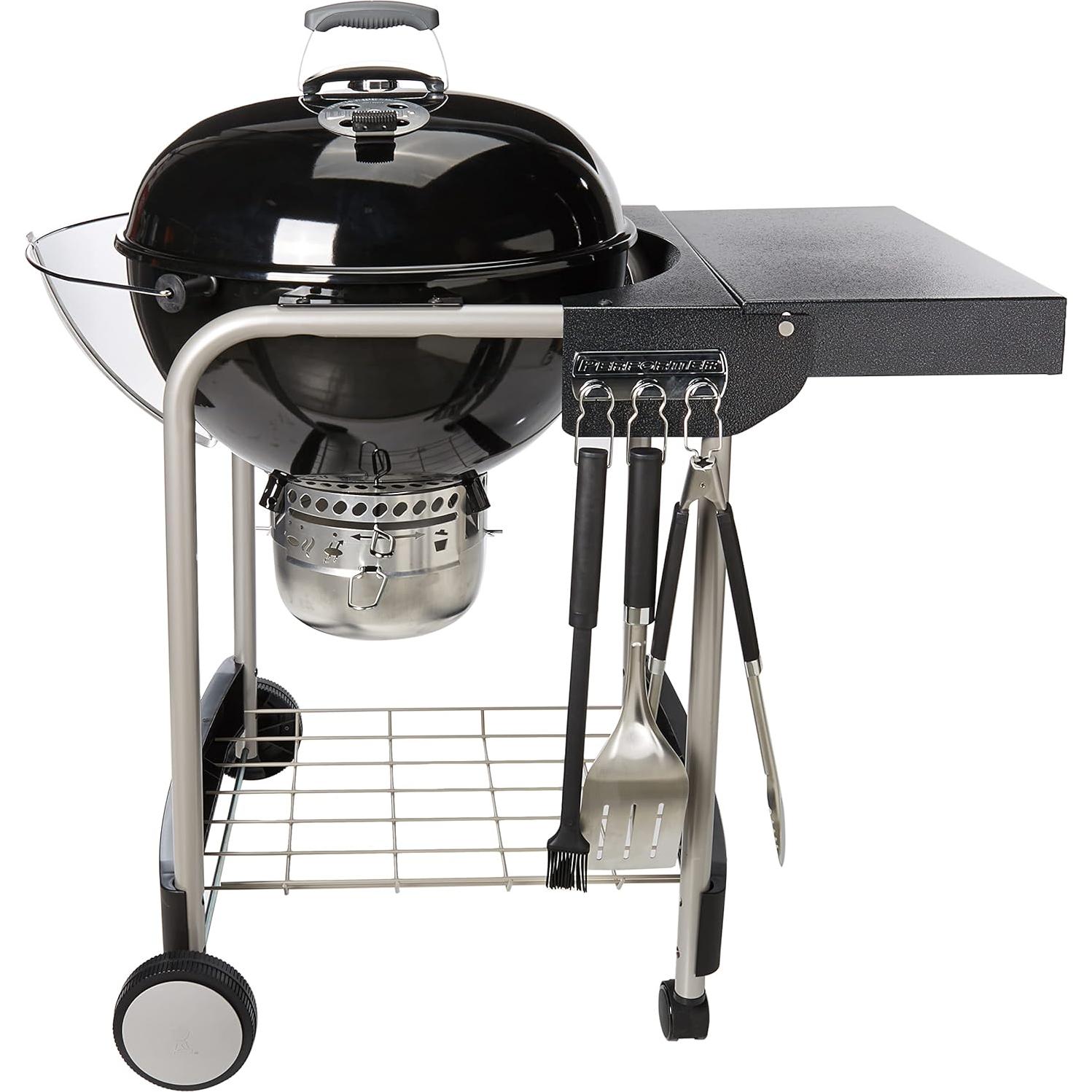 Parrilla de Carbón Weber Performer 22" Negra con Mesa Plegable