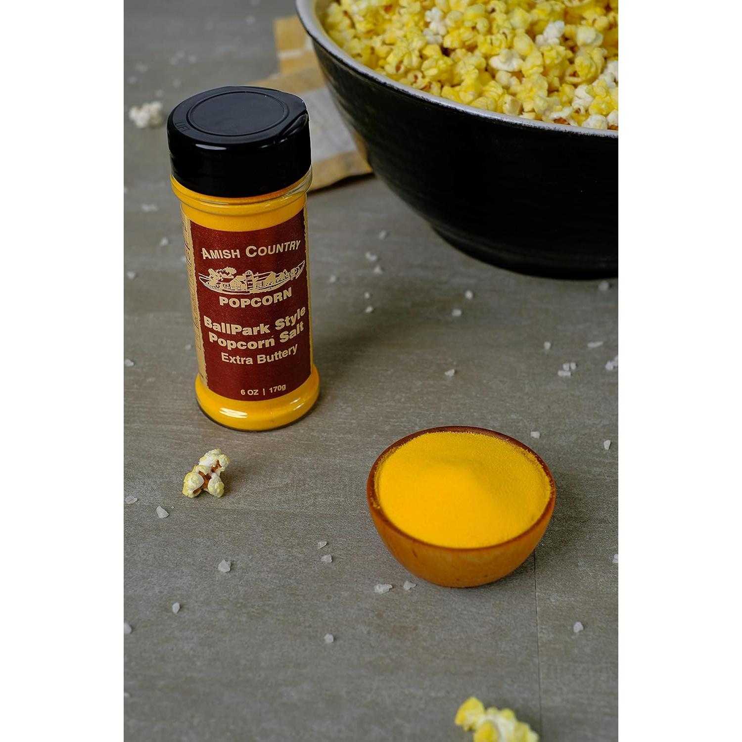 Sal de Mantequilla Ballpark Palomitas del País Amish - 3 Botellas