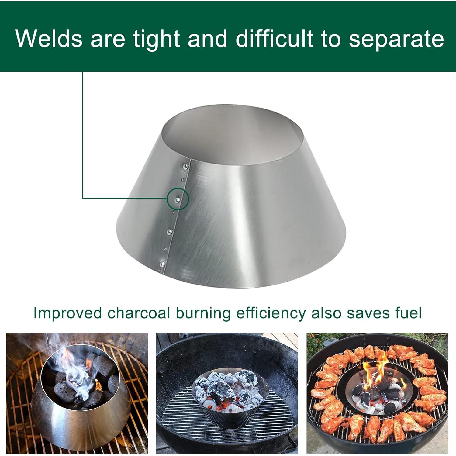 Parrilla de BBQ Acero Inoxidable Quantfire 25.8x25.5 cm