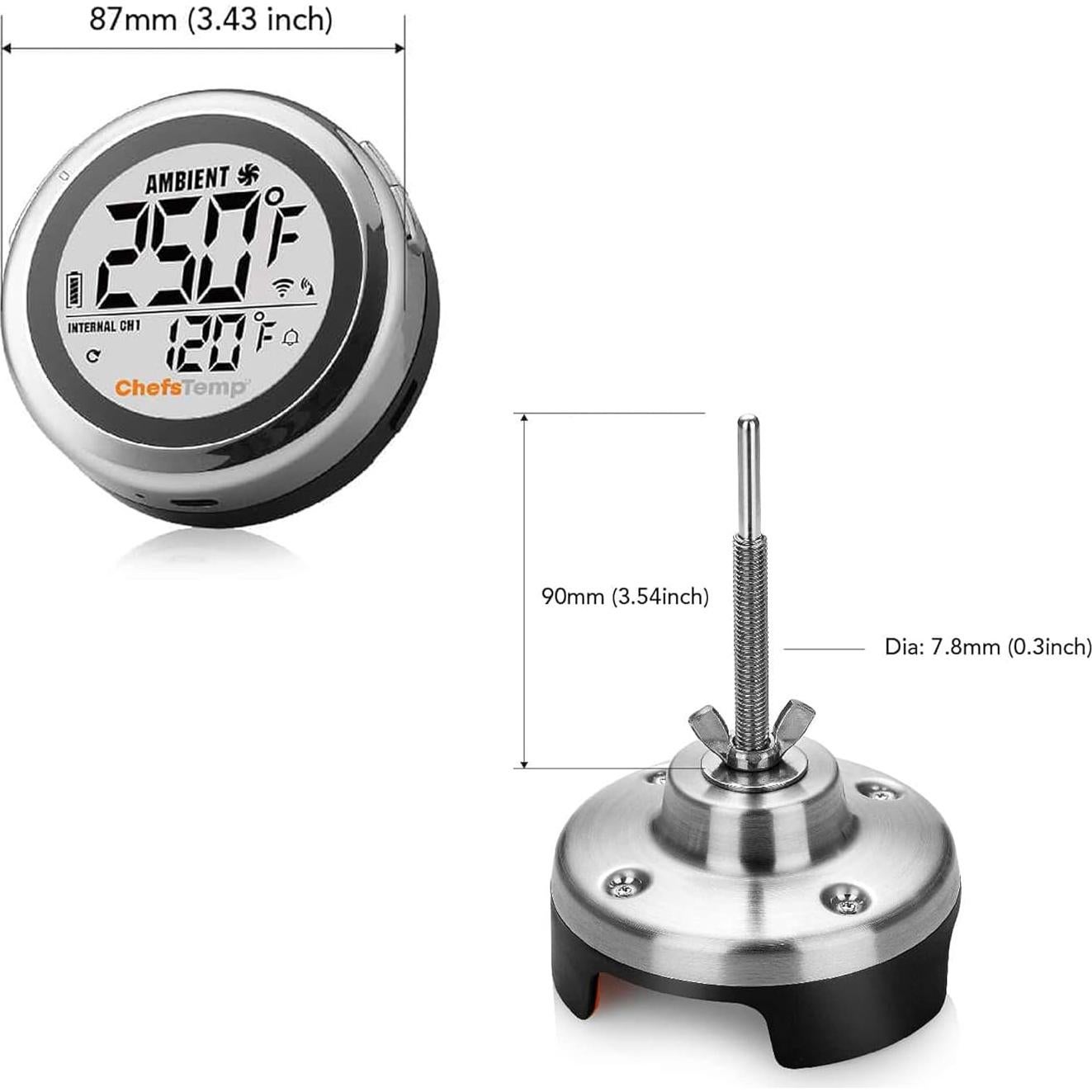 ProTemp S1 Termómetro Inteligente ChefsTemp Wi-Fi y Bluetooth 280°C