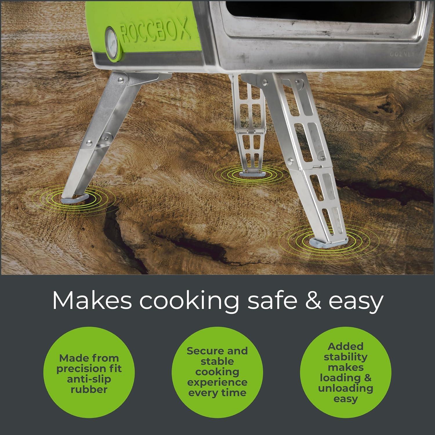 Protectores de Goma para Horno de Pizza Gozney Roccbox - 3 Piezas