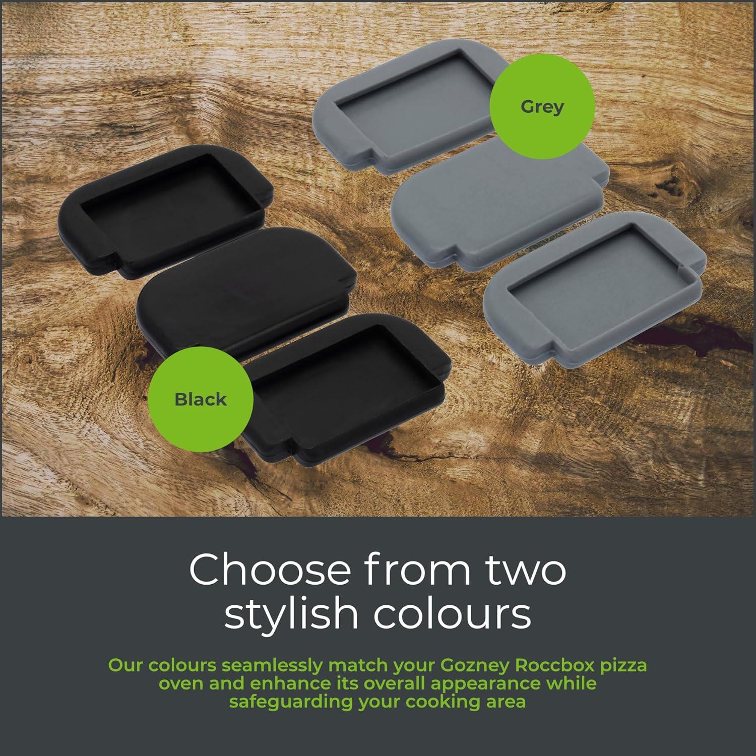 Protectores de Goma para Horno de Pizza Gozney Roccbox - 3 Piezas
