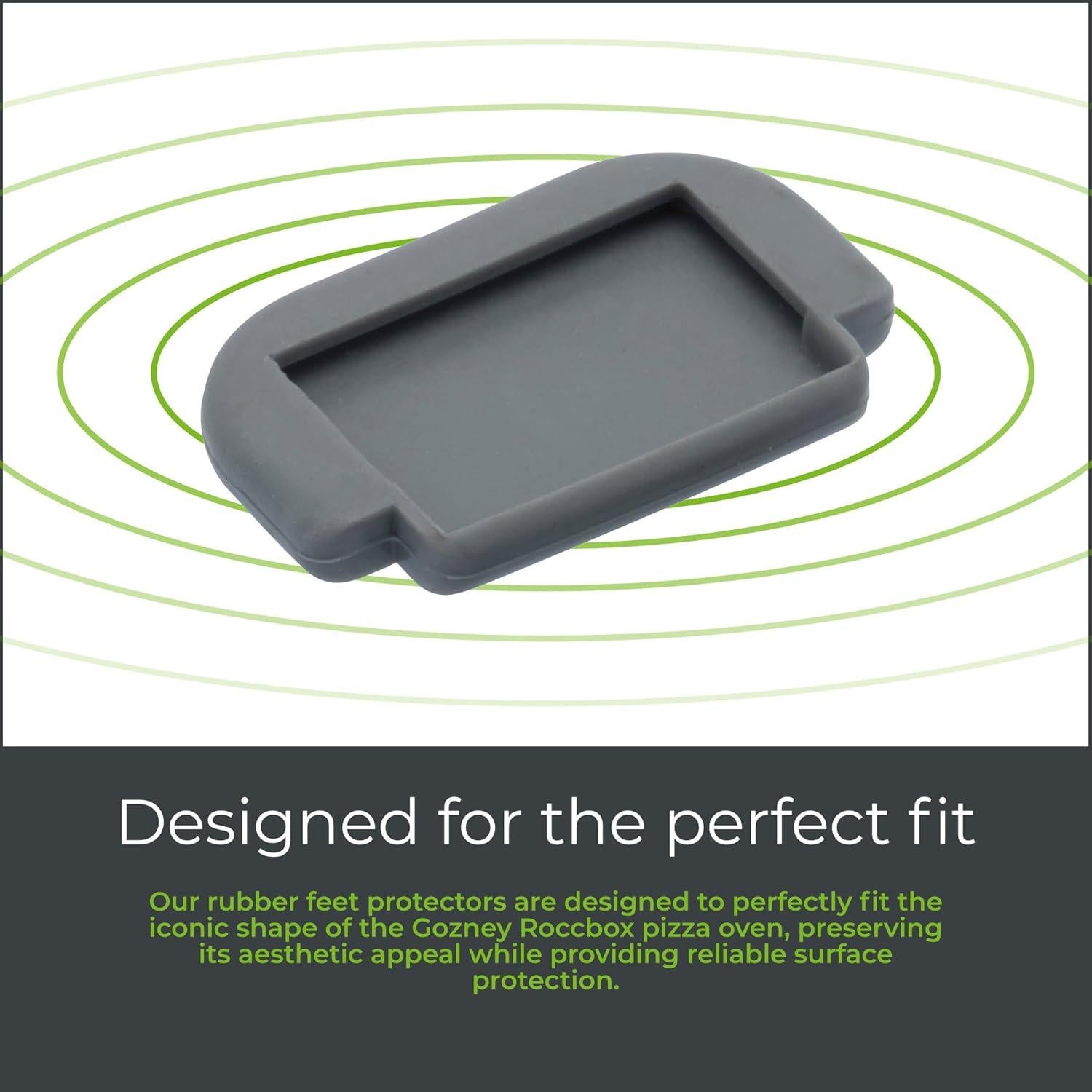 Protectores de Goma para Horno de Pizza Gozney Roccbox - 3 Piezas