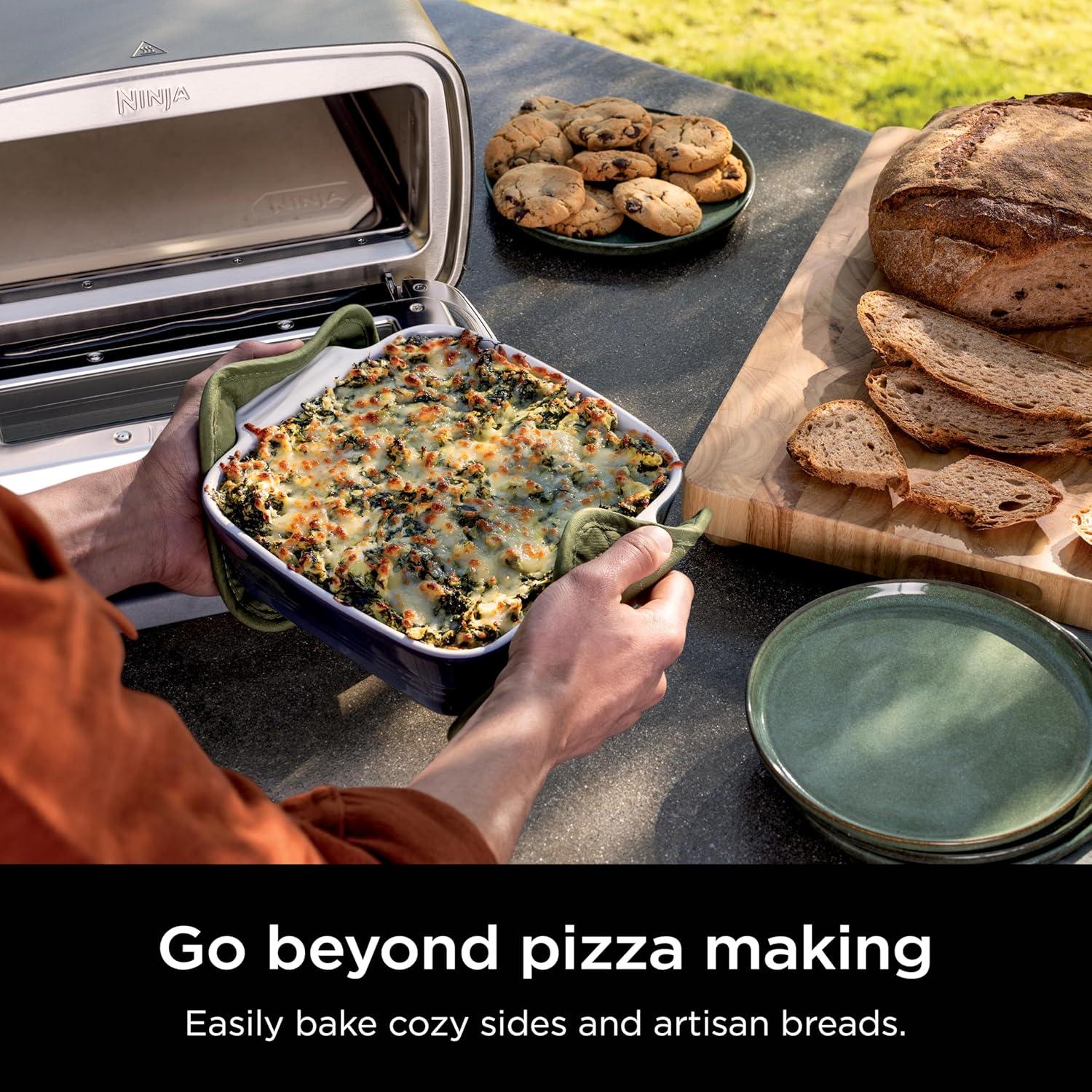 Horno de Pizza Eléctrico Ninja MO201, 30.48 cm, 5 en 1