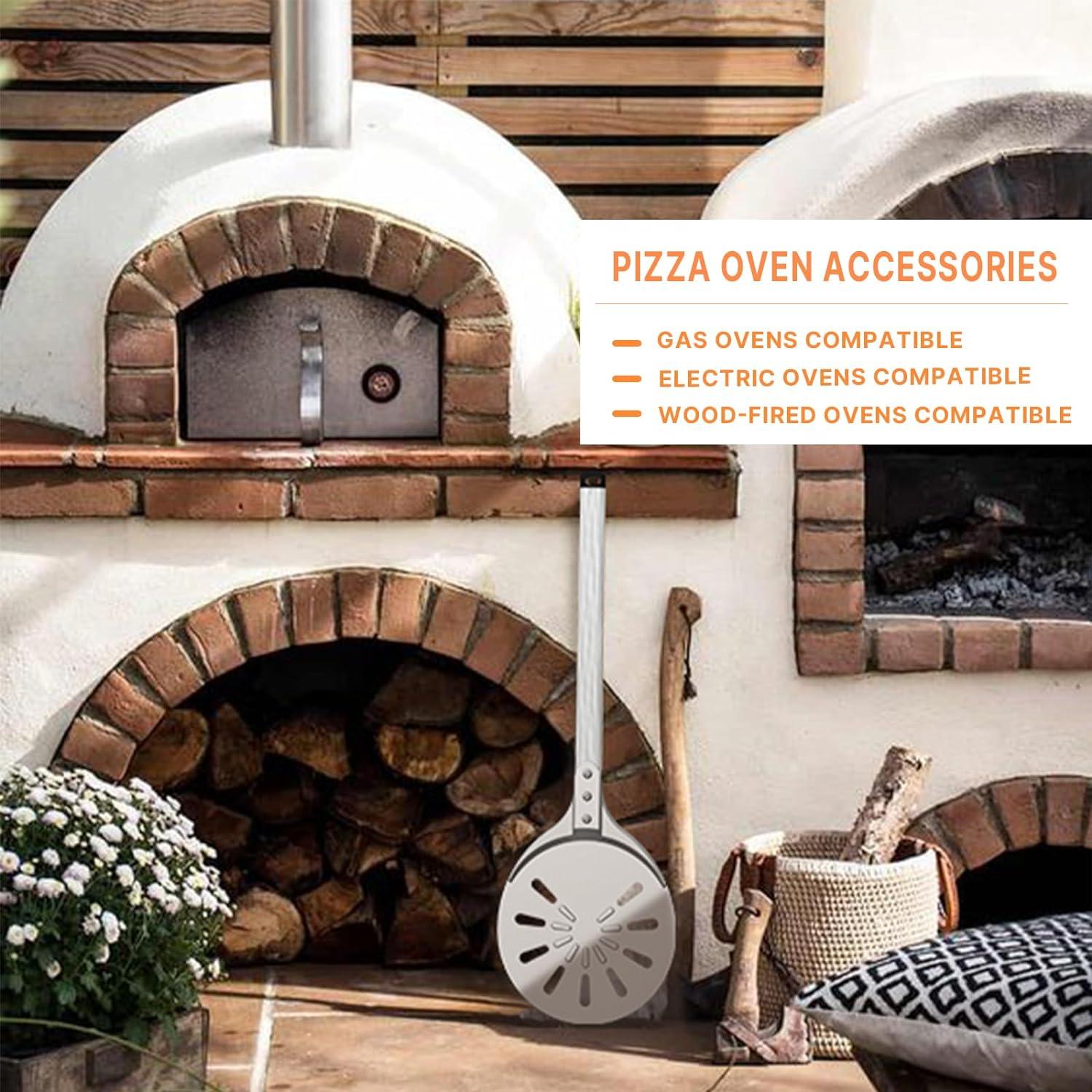 Espátula Giratoria para Pizza Honsdom 20 cm Aluminio Perforada