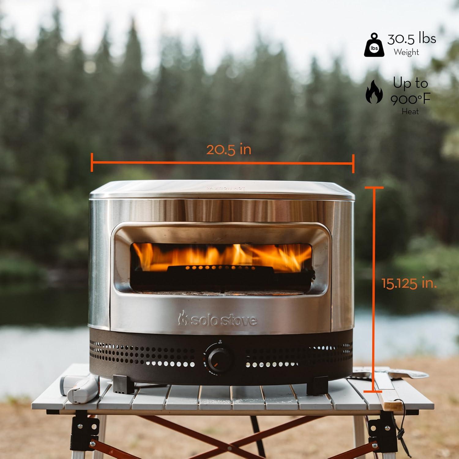 Horno de Pizza Solo Stove Pi Prime Gas Propano Portátil 16.6 kg