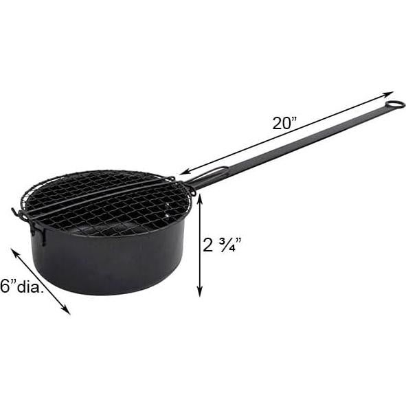 Chimenea Popcorn Popper BestNest de Metal 2.84L con Mango 50.8cm