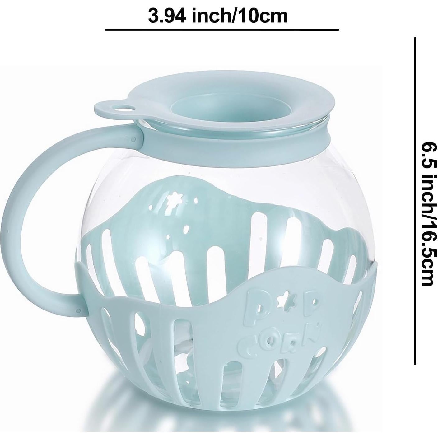 Tazón colapsable para palomitas COOKQUEEN 12 tazas azul