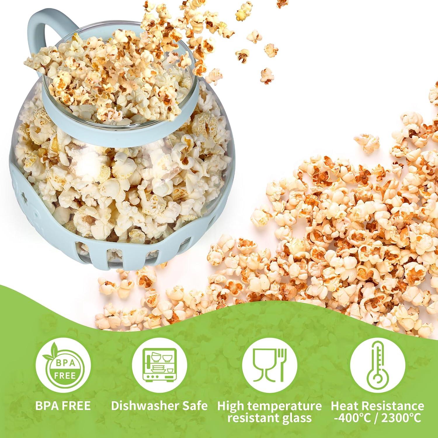 Tazón colapsable para palomitas COOKQUEEN 12 tazas azul