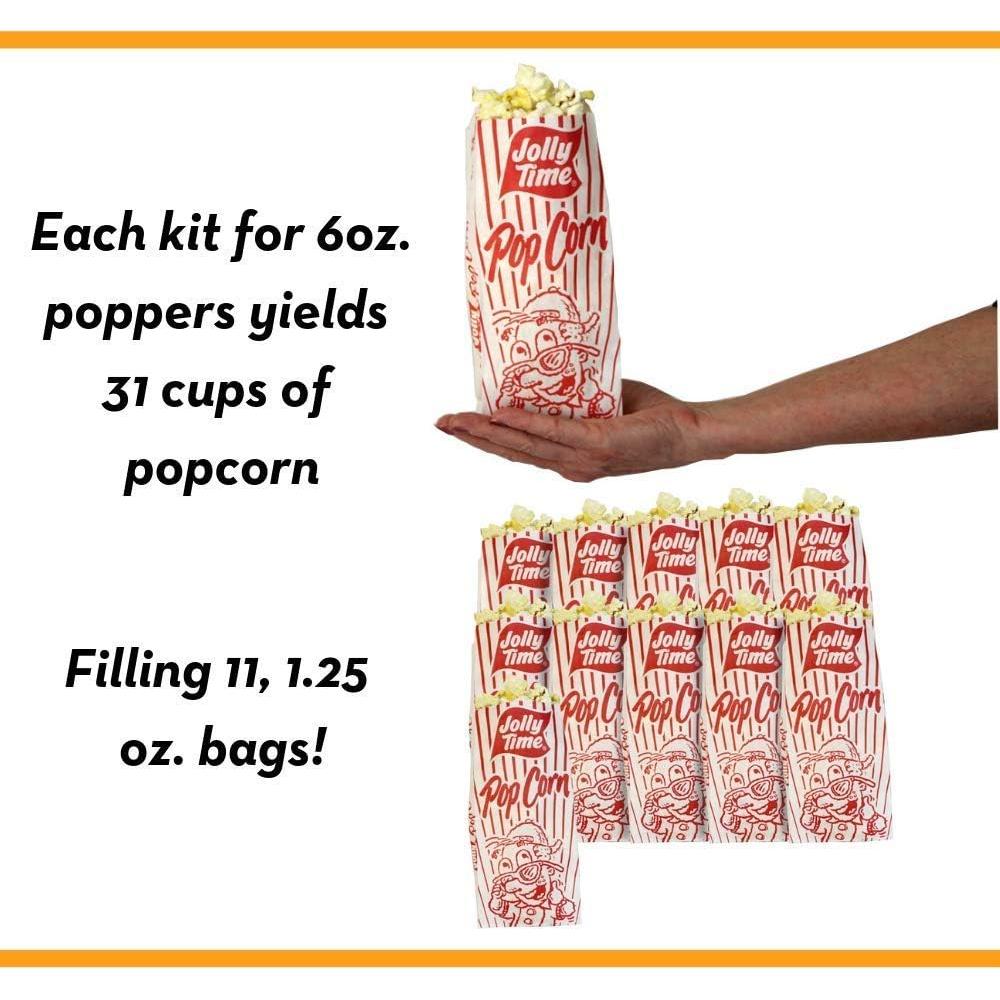Kit de Palomitas JOLLY TIME 24 Paquetes 170g con Aceite y Sal