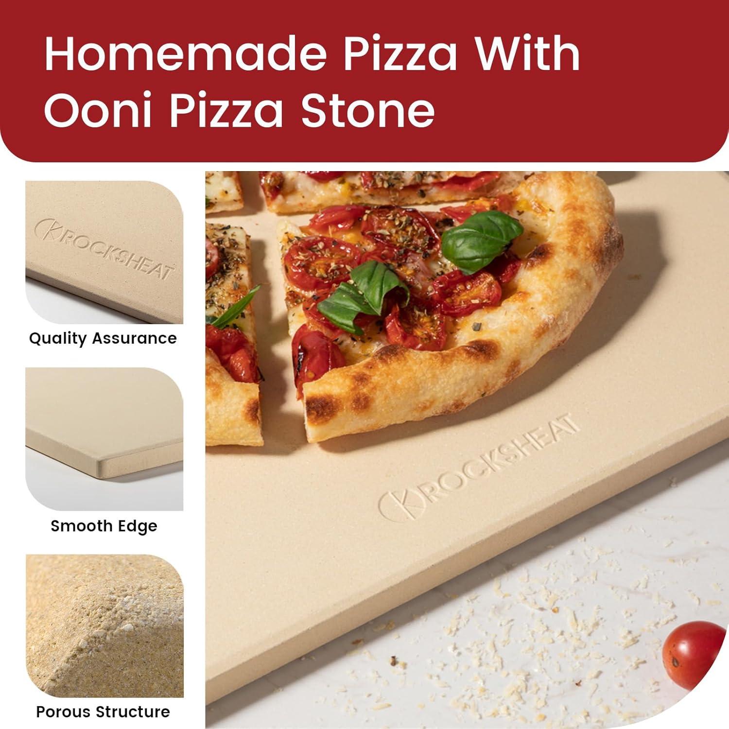 Piedra para Hornear Pizza Dr. Stone 33.5 cm Cerámica Grado Alimenticio