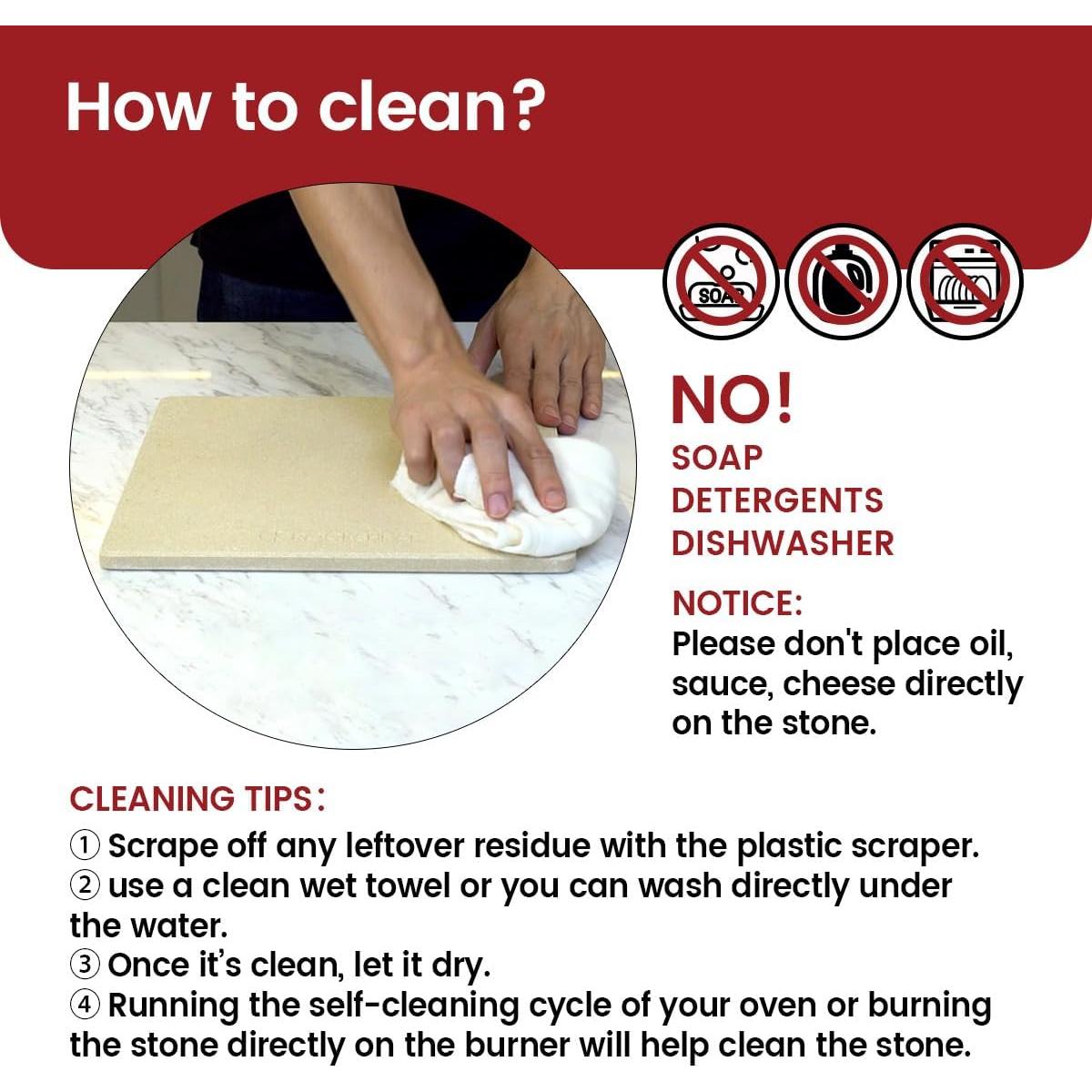 Piedra para Hornear Pizza Dr. Stone 33.5 cm Cerámica Grado Alimenticio