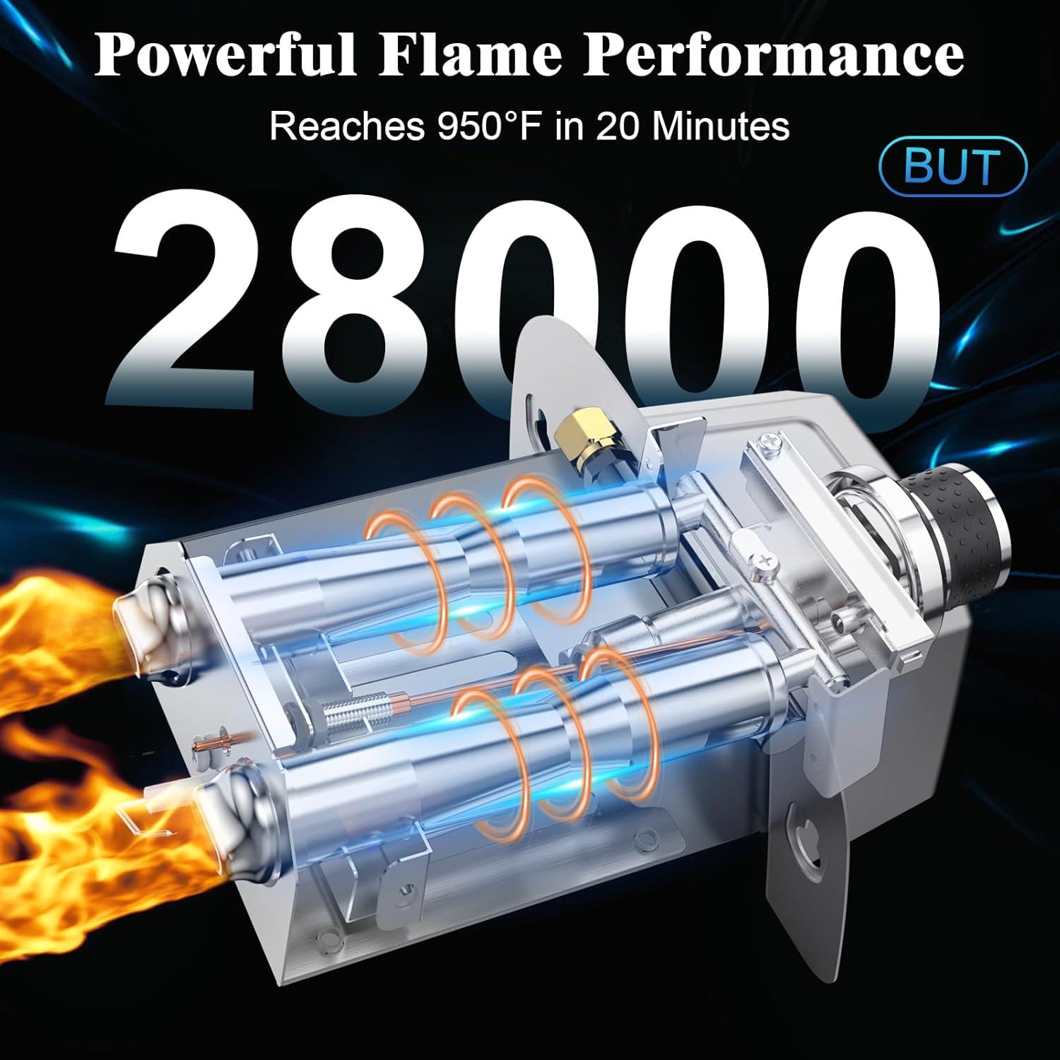 Quemador de Gas Uniflasy para Horno de Pizza Ooni Karu 12