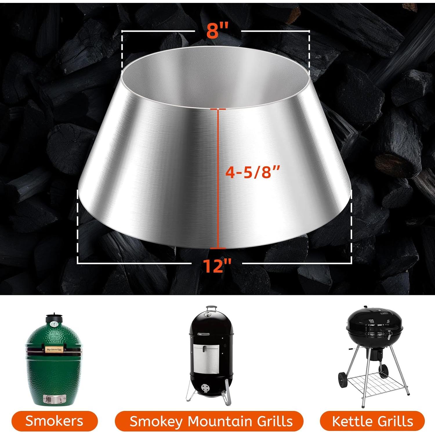 Accesorios de Parrilla de Carbón RUOJAS Acero Inoxidable 30 cm