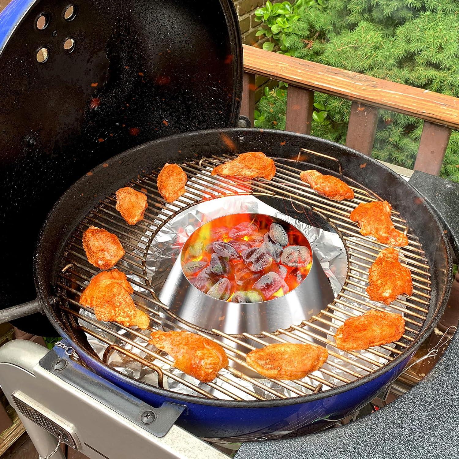 Accesorios de Parrilla de Carbón RUOJAS Acero Inoxidable 30 cm