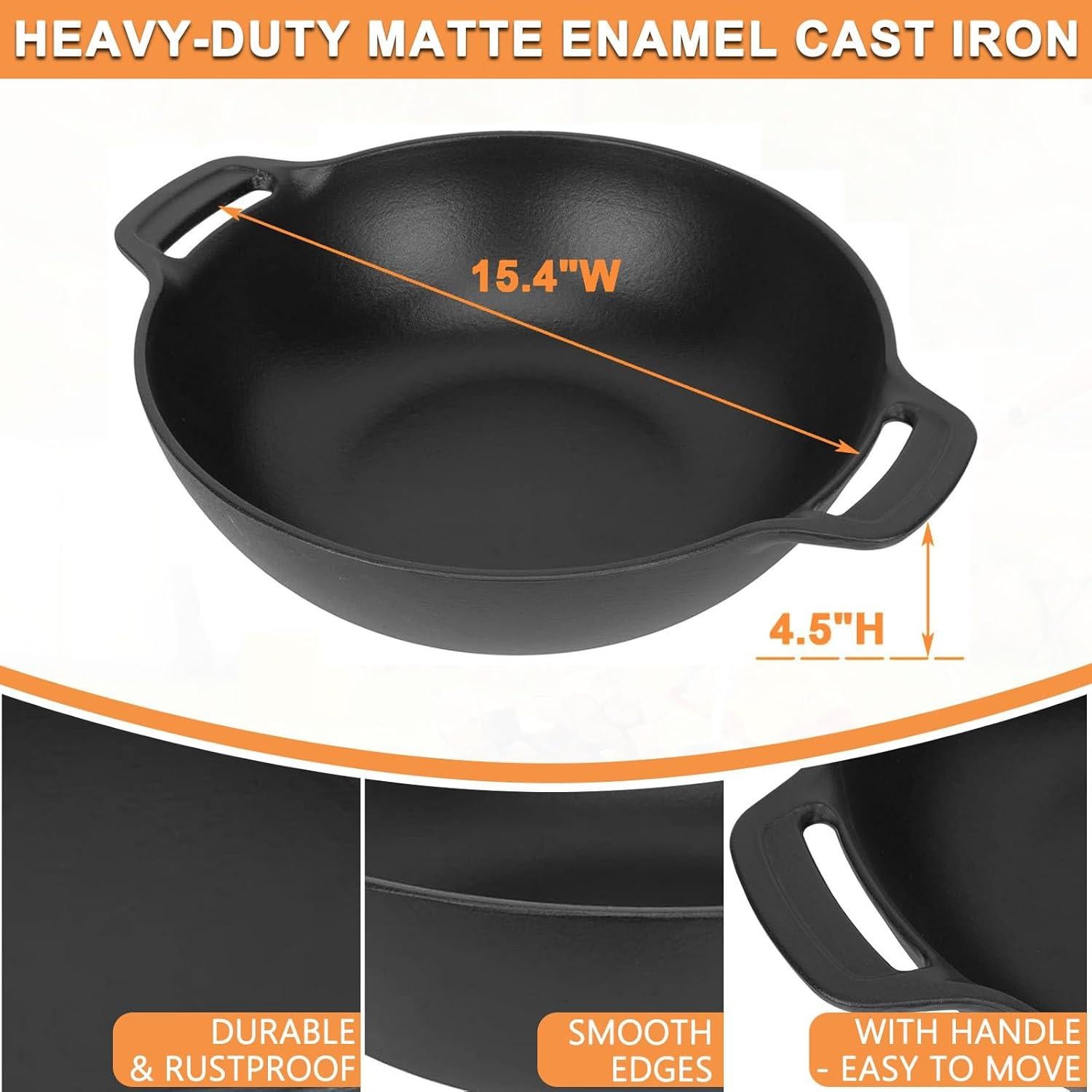 Wok Gourmet BBQ Weber 7425 - Hierro Fundido 5.44 kg