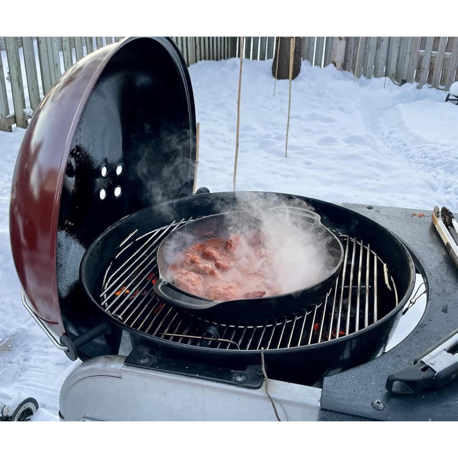 Wok Gourmet BBQ Weber 7425 - Hierro Fundido 5.44 kg