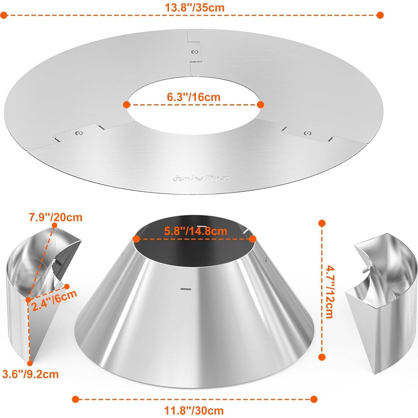 Canasta de Carbón Onlyfire de Acero Inoxidable 40cm para Parrilla