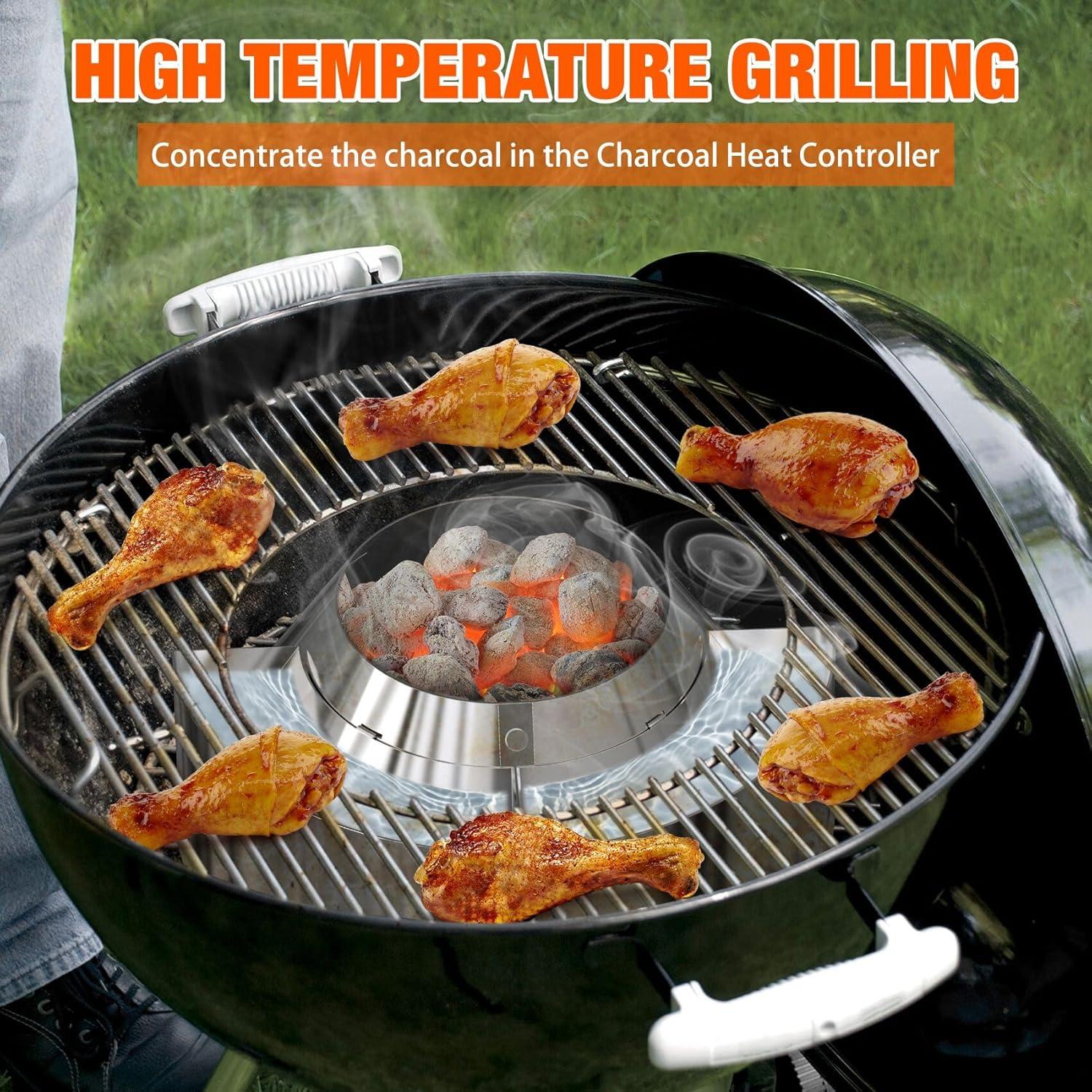 Canasta de Carbón Onlyfire de Acero Inoxidable 40cm para Parrilla