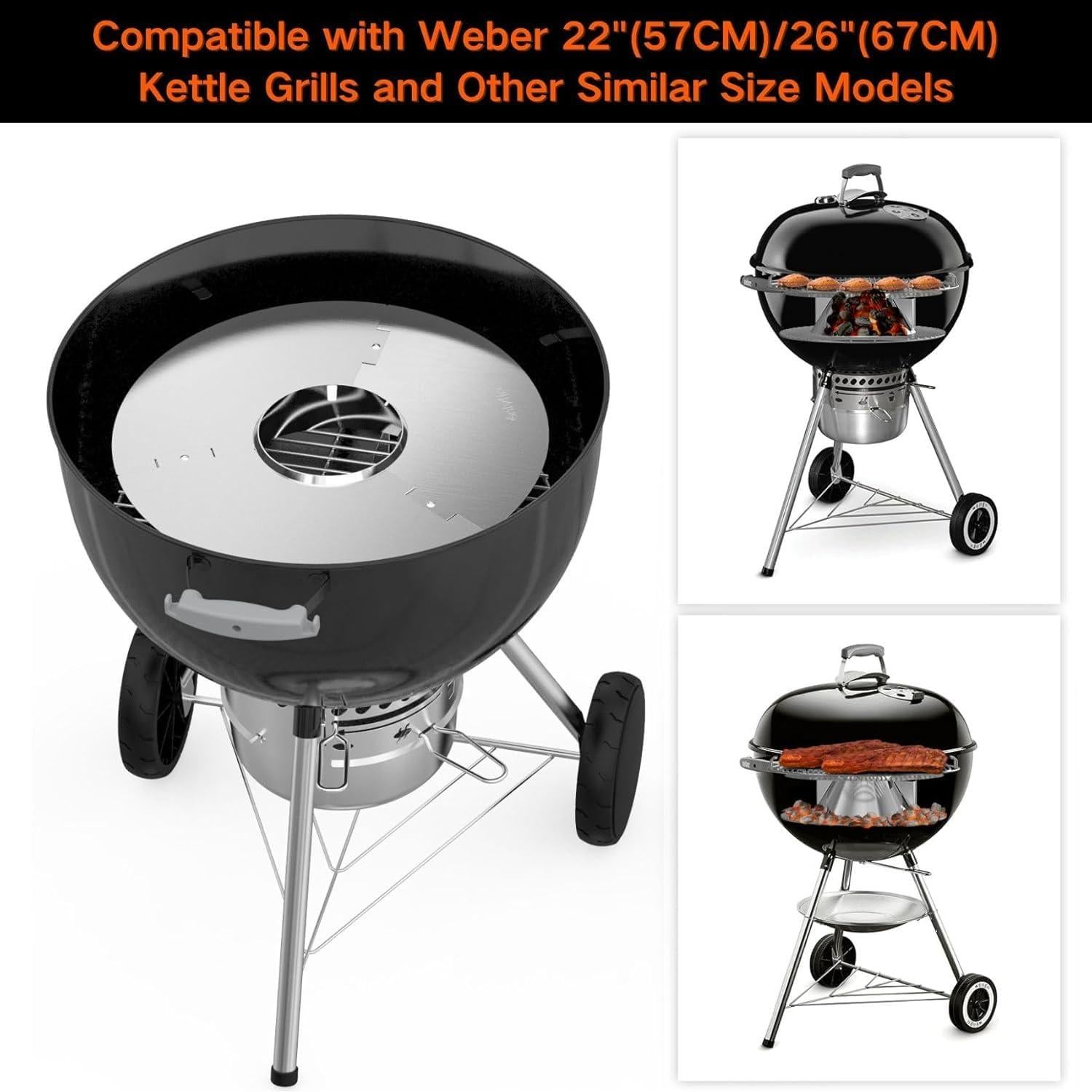 Canasta de Carbón Onlyfire de Acero Inoxidable 40cm para Parrilla