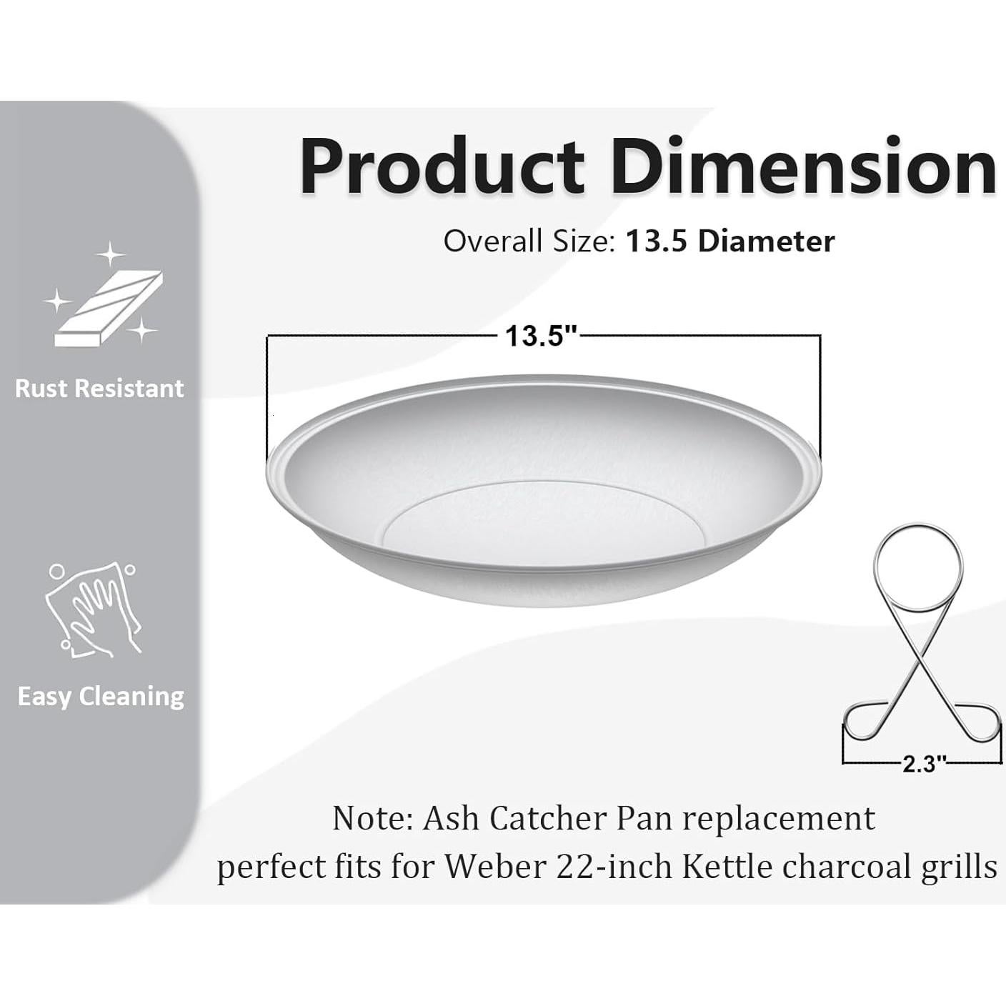 Plato Recolector de Cenizas Weber 34.3 cm Aluminio 80681