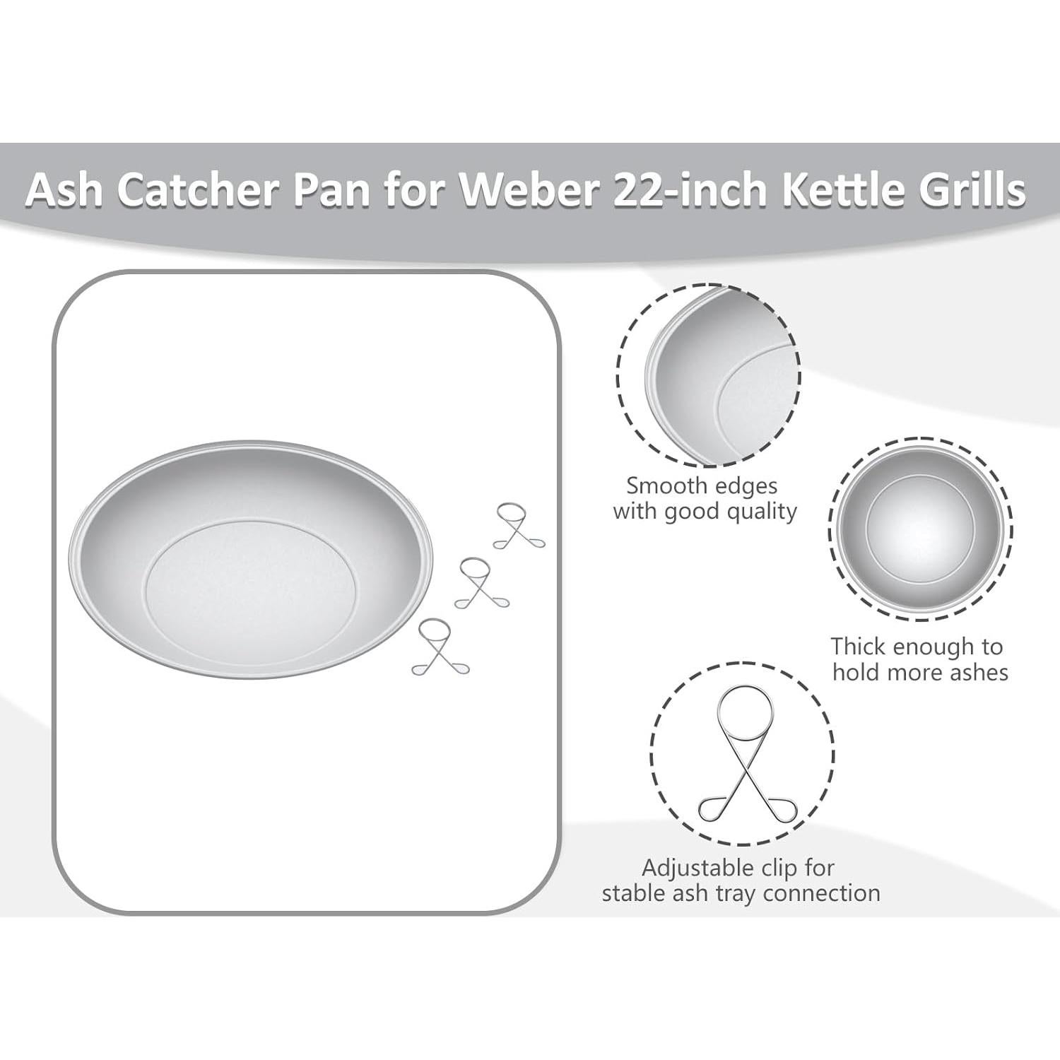 Plato Recolector de Cenizas Weber 34.3 cm Aluminio 80681