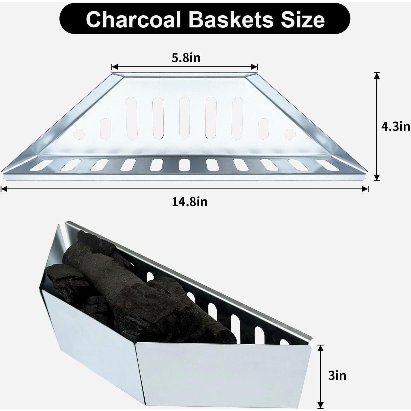 Juego de 2 Cestas de Carbón BBQ Weber 22" (55.88 cm) Accesorios
