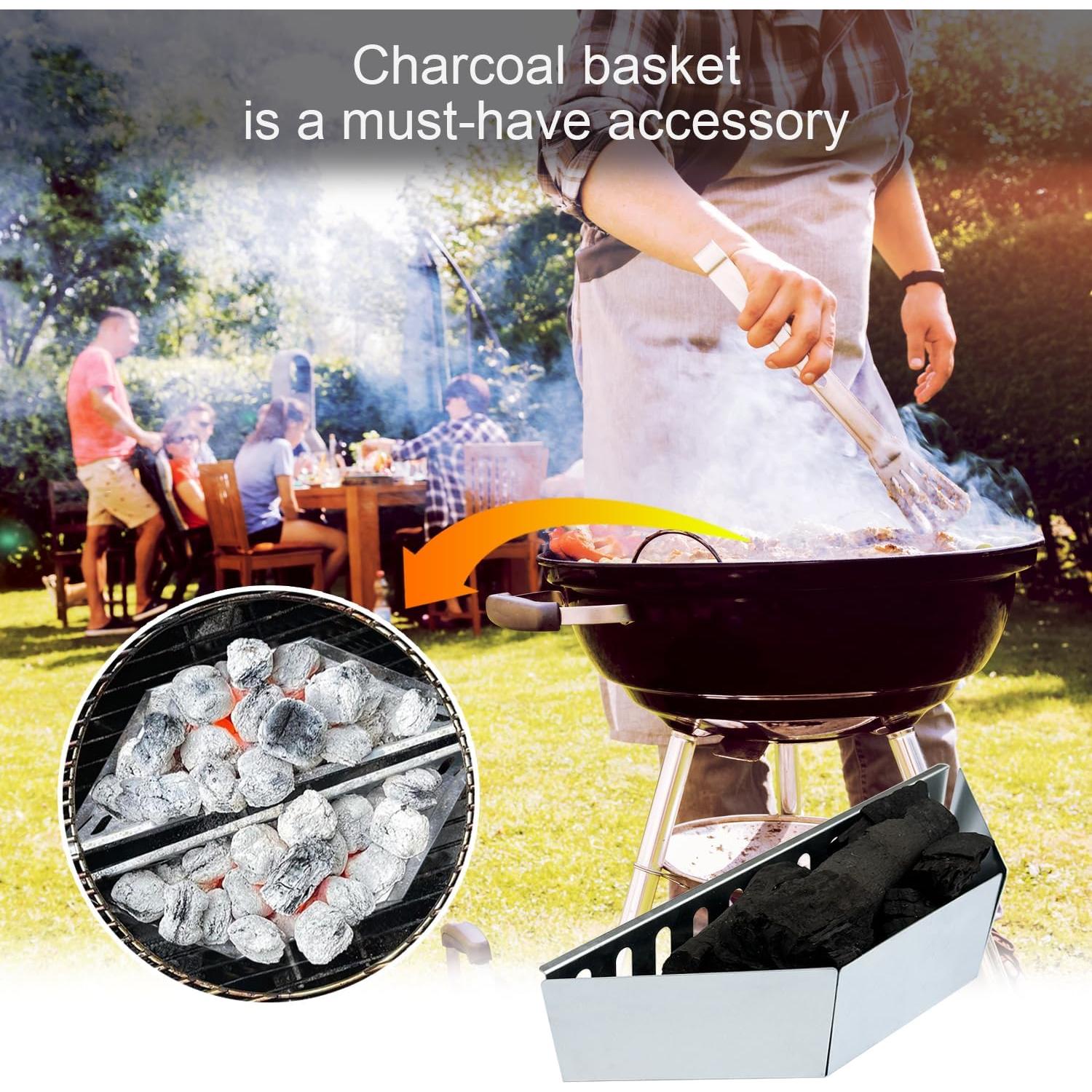 Juego de 2 Cestas de Carbón BBQ Weber 22" (55.88 cm) Accesorios