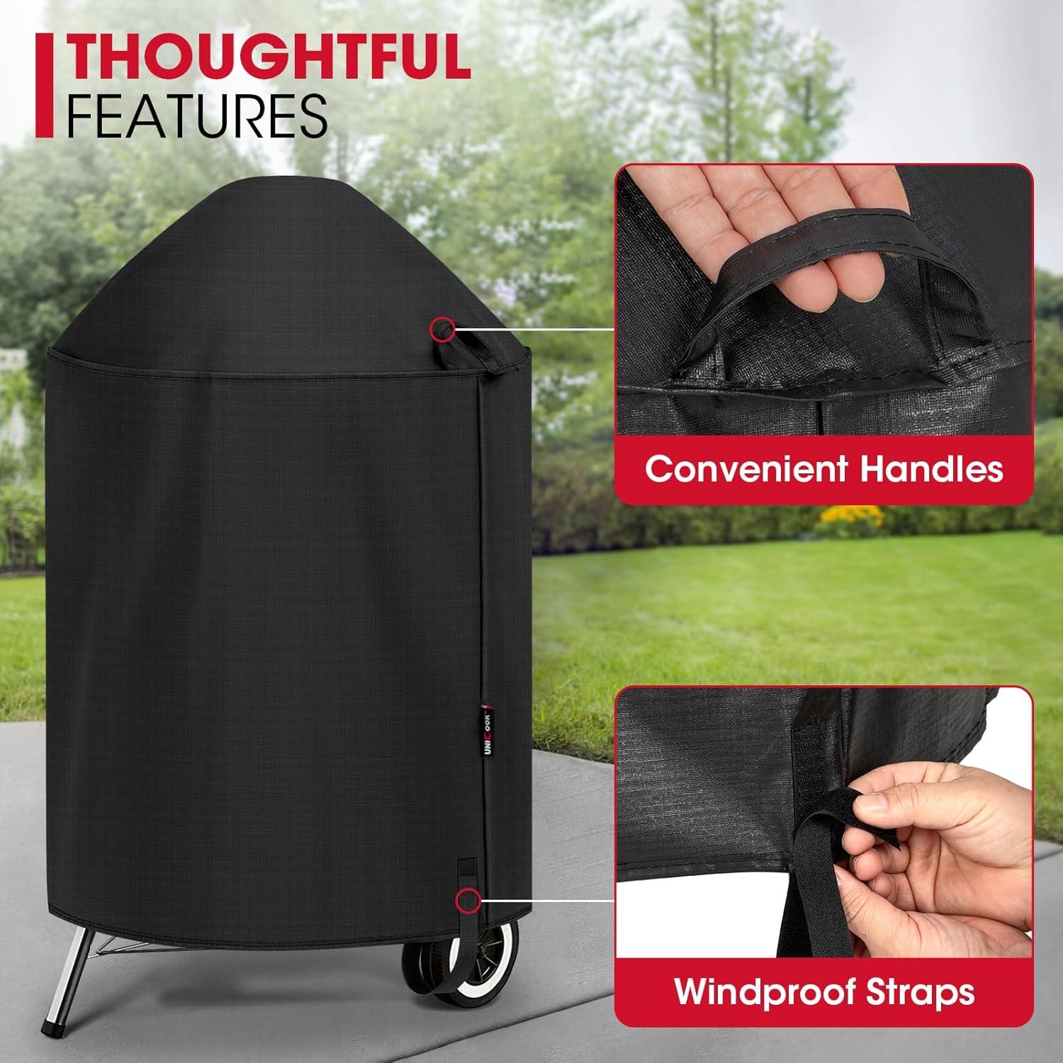 Cubierta Redonda para Parrilla Unicook 28" Diá x 89 cm Al