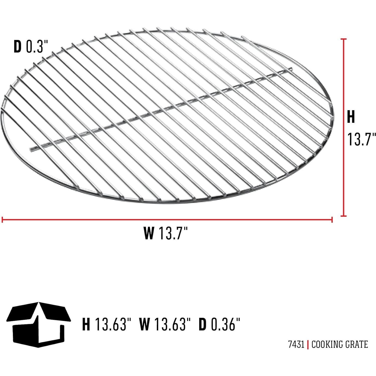 Rejilla de Cocina Weber 34.29 cm para Parrillas Smokey Joe