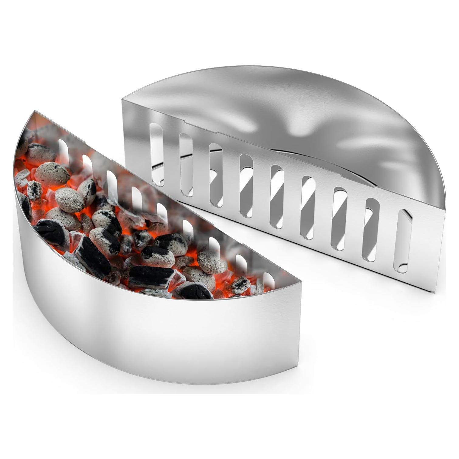 Juego de 2 Soportes de Canasta de Carbón Skyflame 22" y 26"