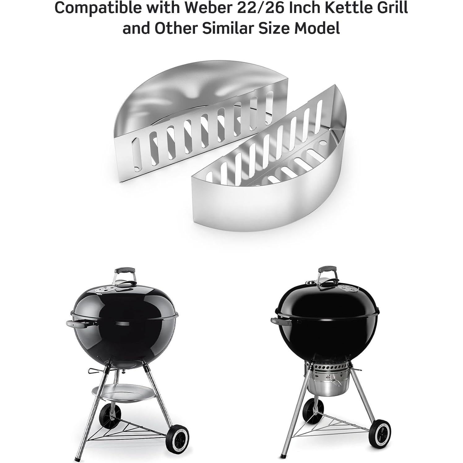 Juego de 2 Soportes de Canasta de Carbón Skyflame 22" y 26"