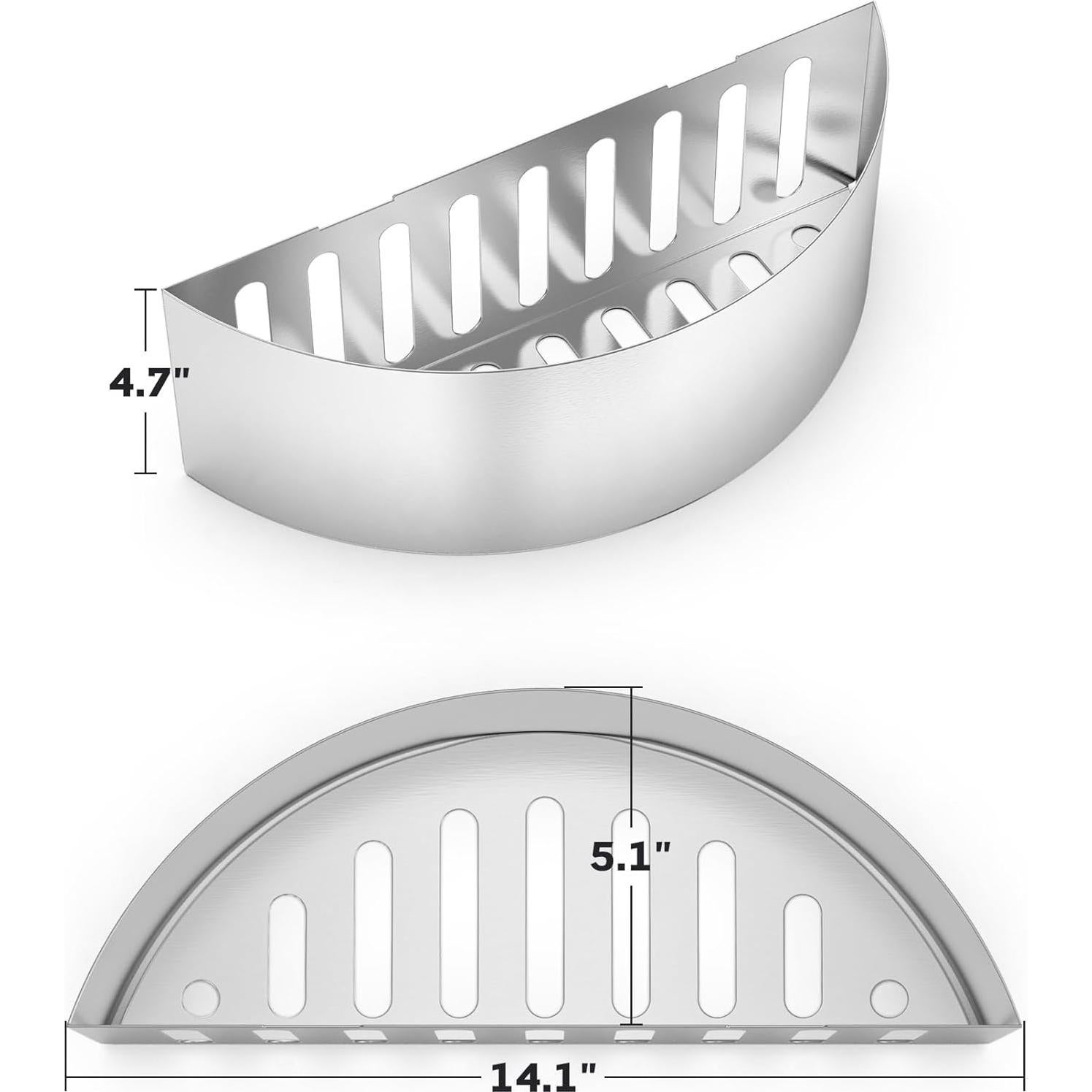 Juego de 2 Soportes de Canasta de Carbón Skyflame 22" y 26"