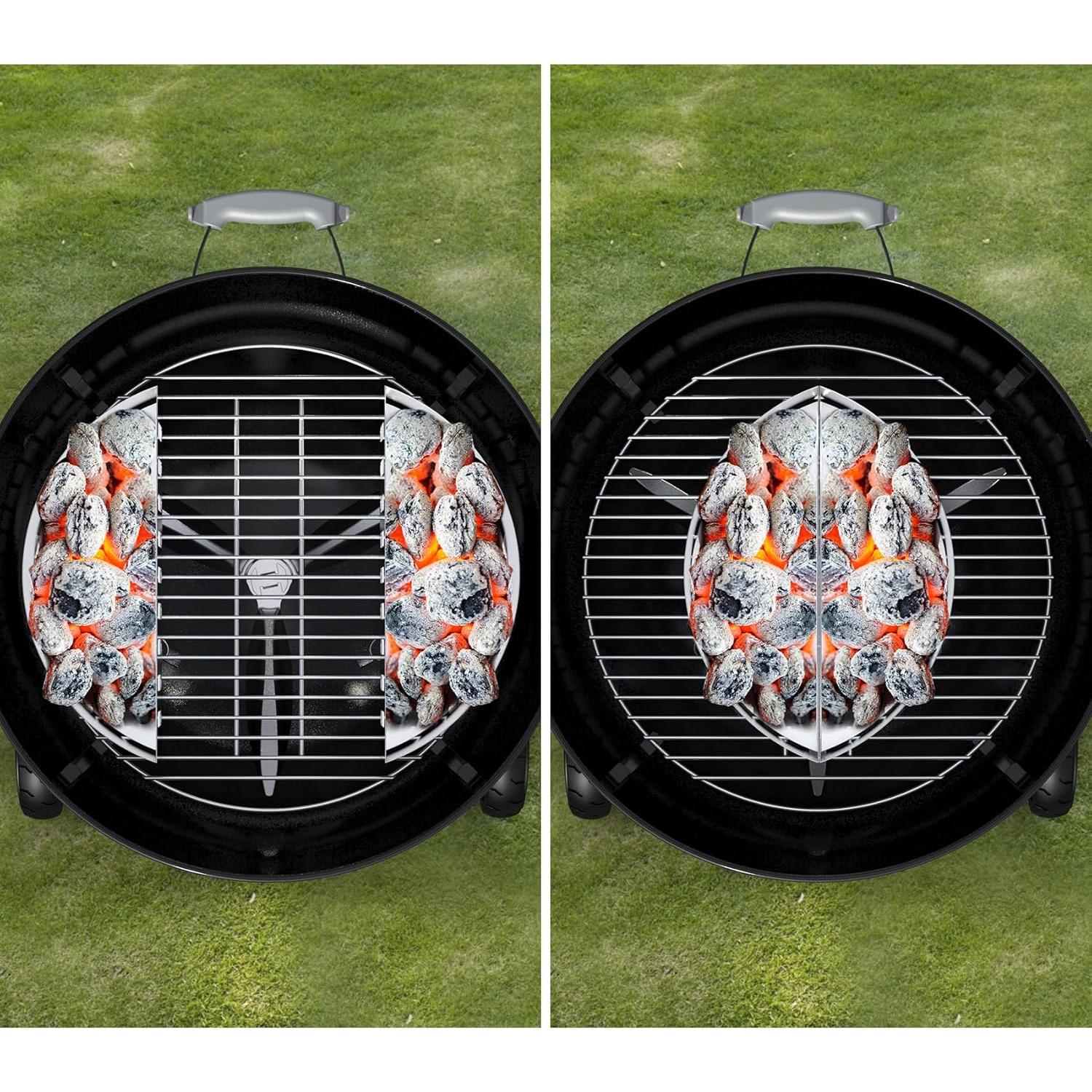 Juego de 2 Soportes de Canasta de Carbón Skyflame 22" y 26"