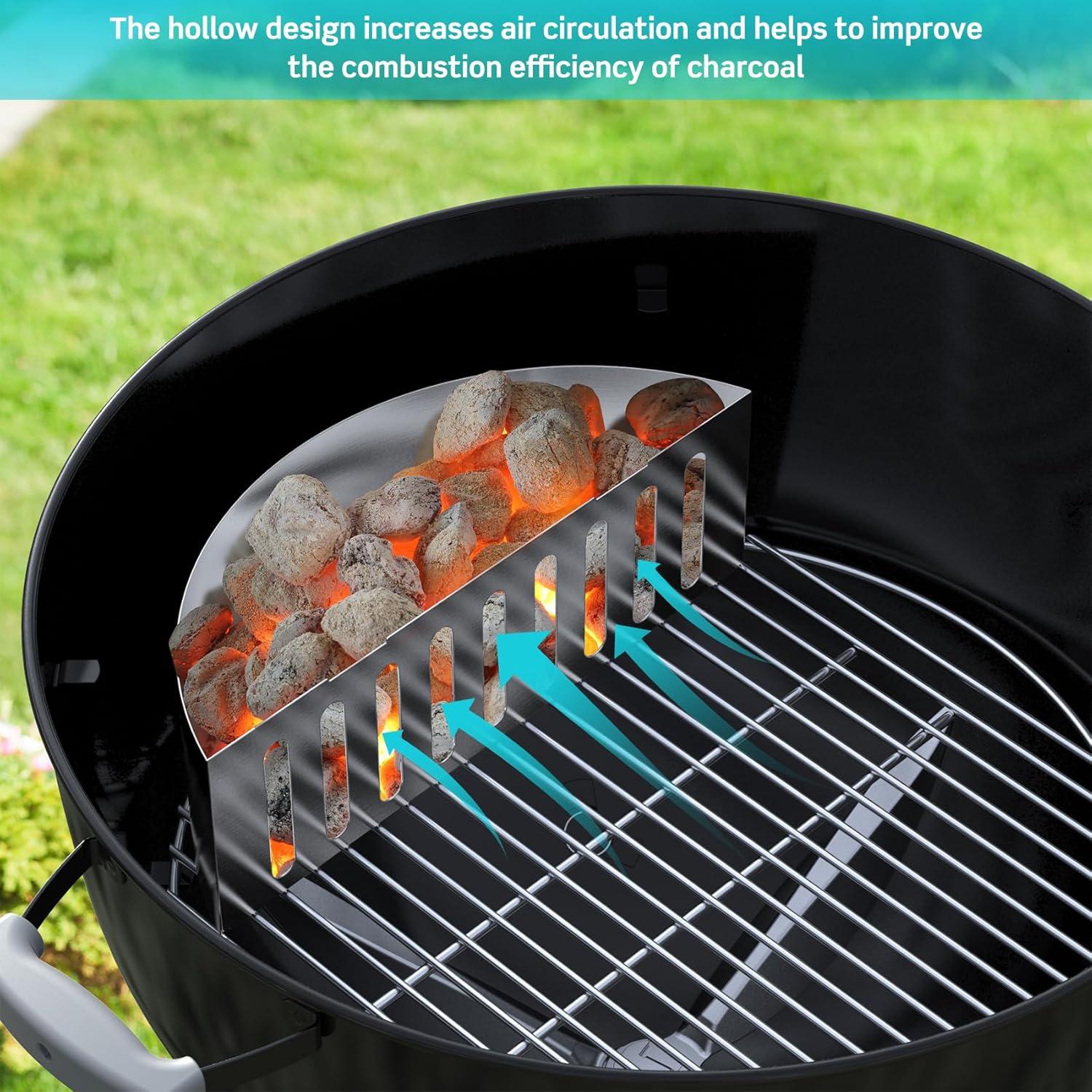 Juego de 2 Soportes de Canasta de Carbón Skyflame 22" y 26"