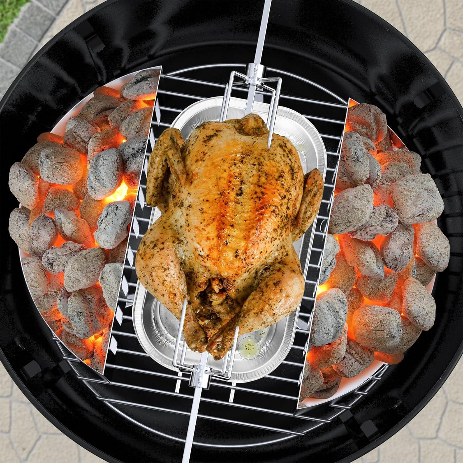 Juego de 2 Soportes de Canasta de Carbón Skyflame 22" y 26"