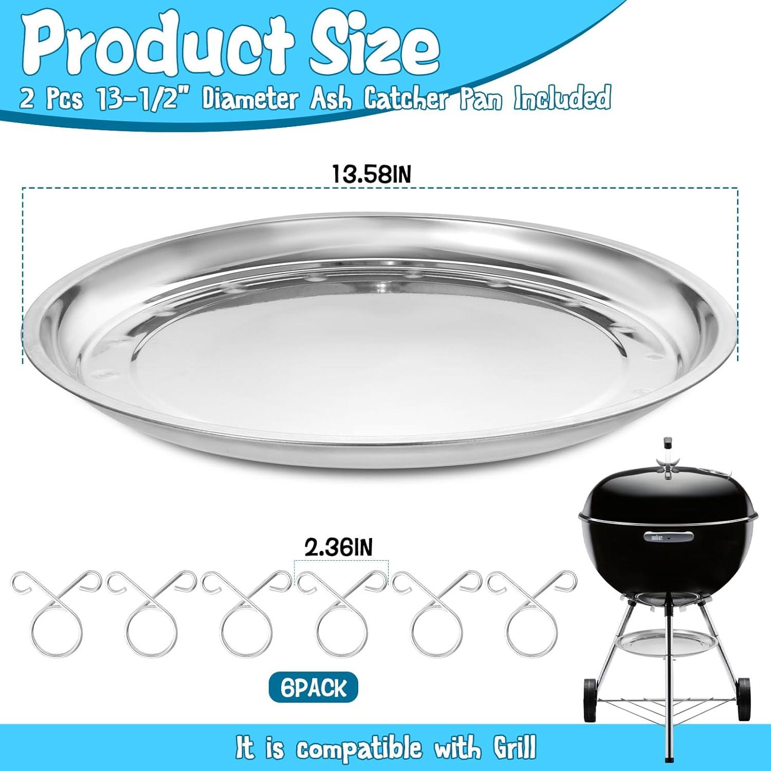 Bandeja para Cenizas de Acero Inoxidable HFYZZ 34.5 cm - 2 Pcs
