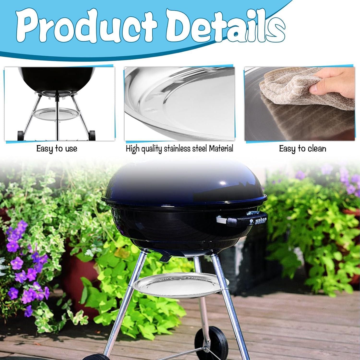 Bandeja para Cenizas de Acero Inoxidable HFYZZ 34.5 cm - 2 Pcs