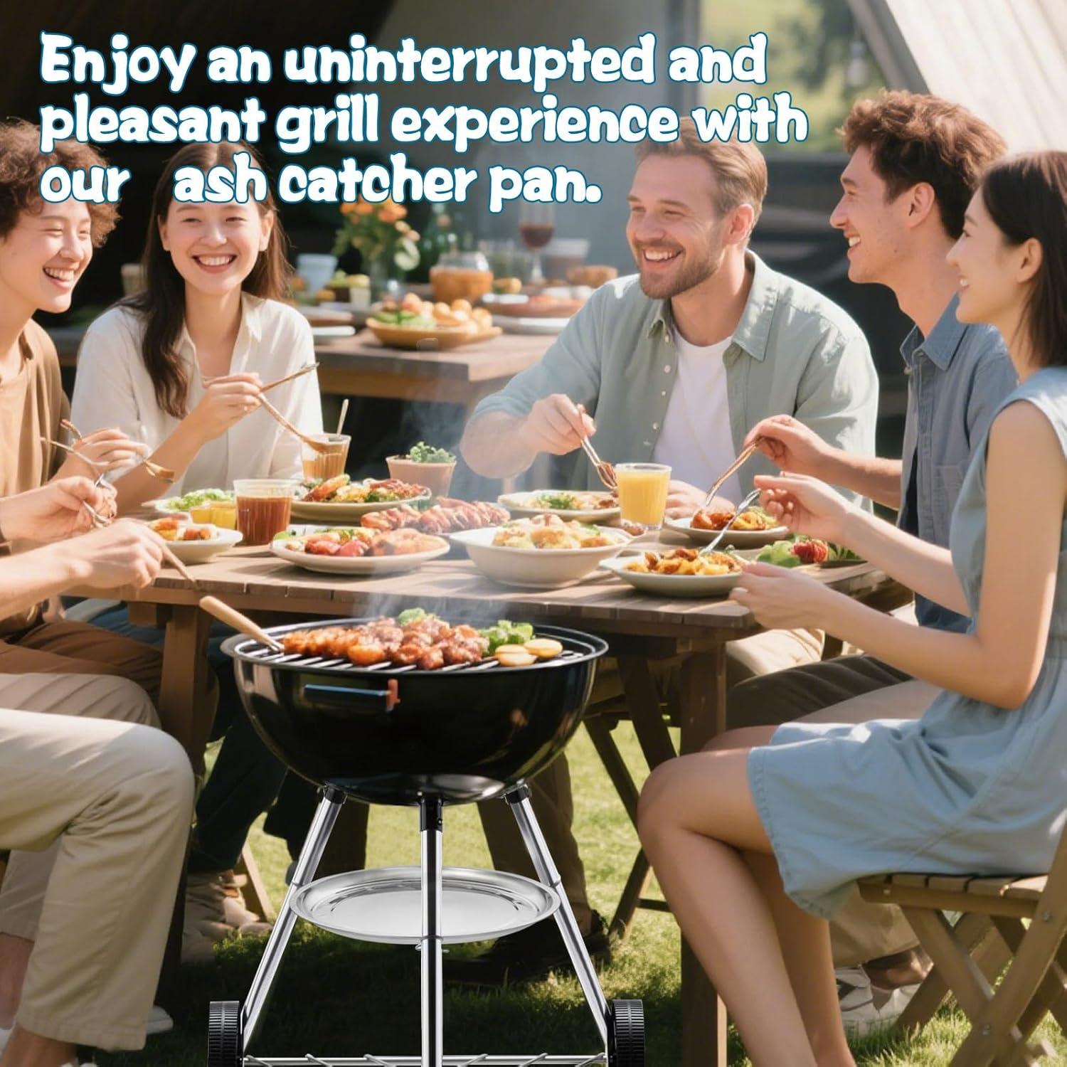 Bandeja para Cenizas de Acero Inoxidable HFYZZ 34.5 cm - 2 Pcs