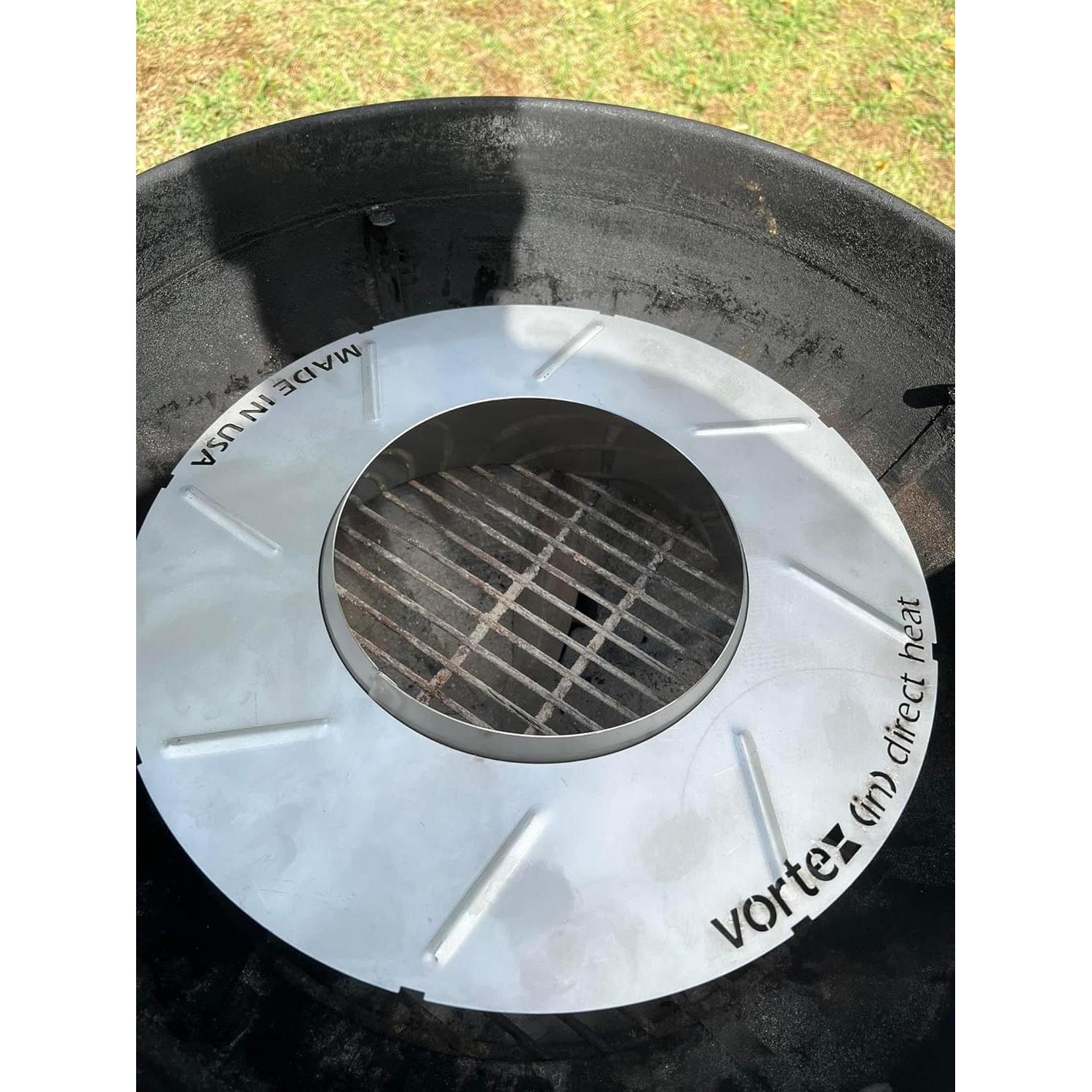 BBQ Vortex Mediano + Baffle de Control de Calor para Weber