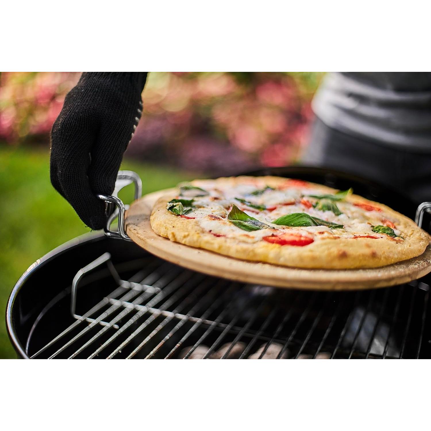 Piedra para Pizza Weber Gourmet BBQ System 42.4 cm con Soporte