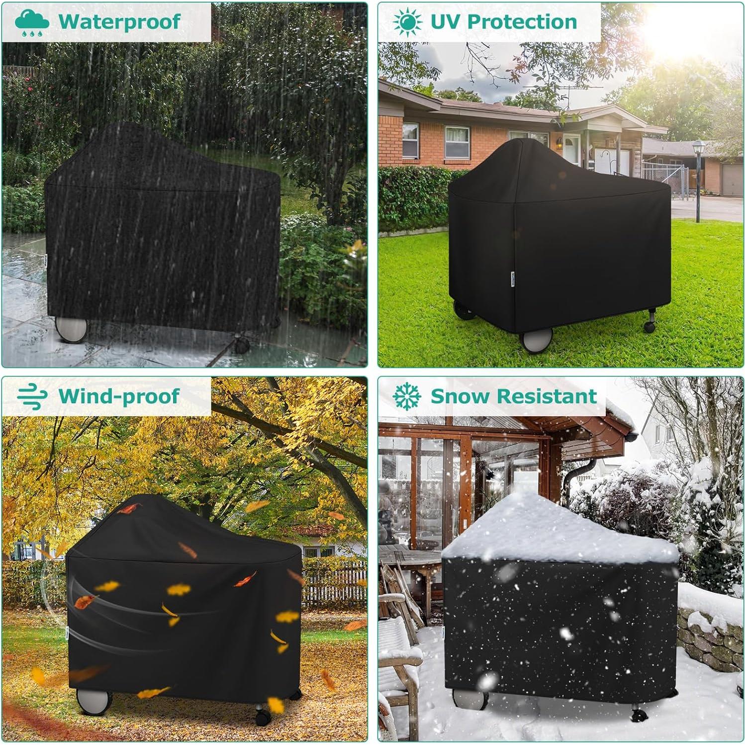 Cubierta de Parrilla Impermeable SunPatio 123x65x101 cm