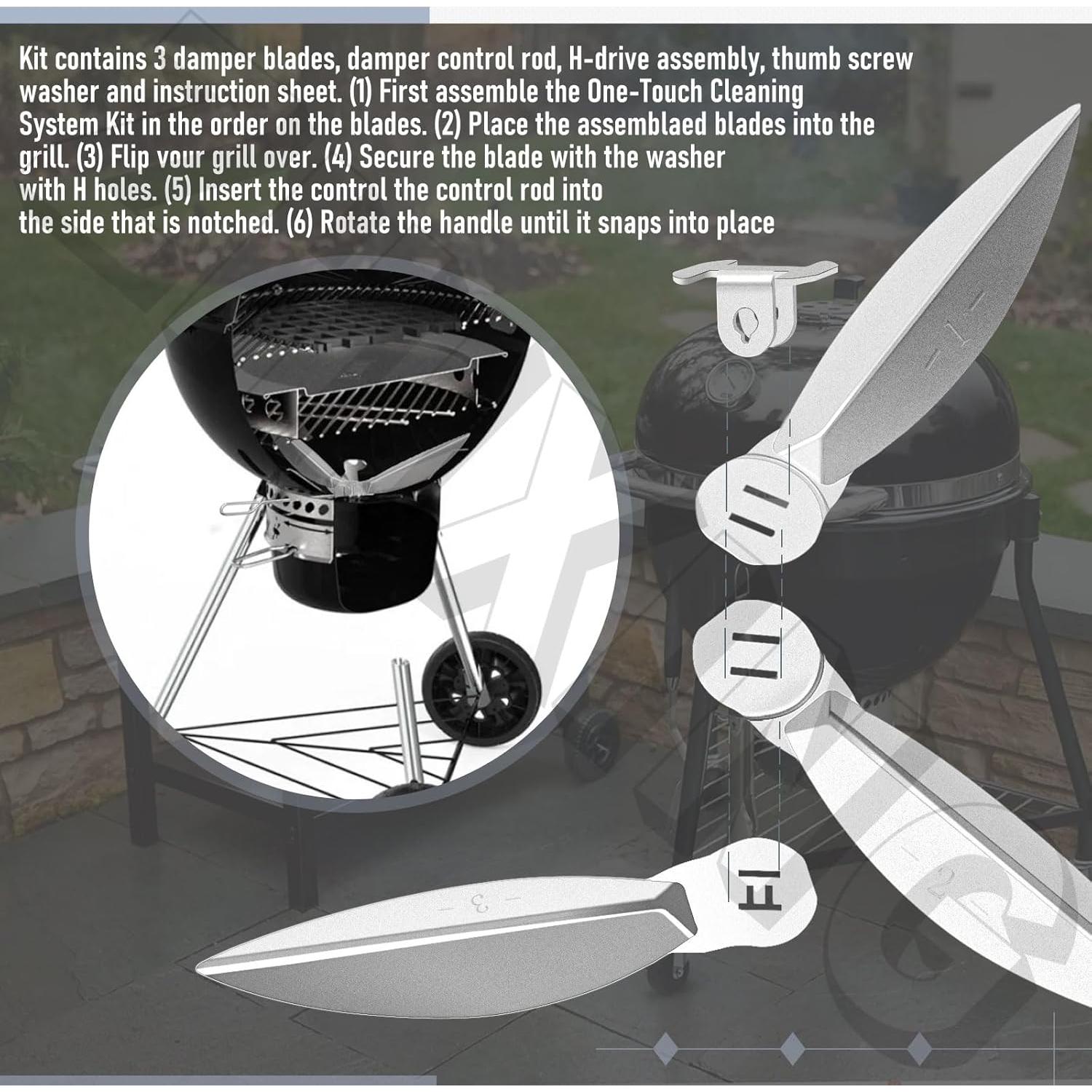 Kit de Limpieza One-Touch Weber 7444 para Parrillas 22.5"