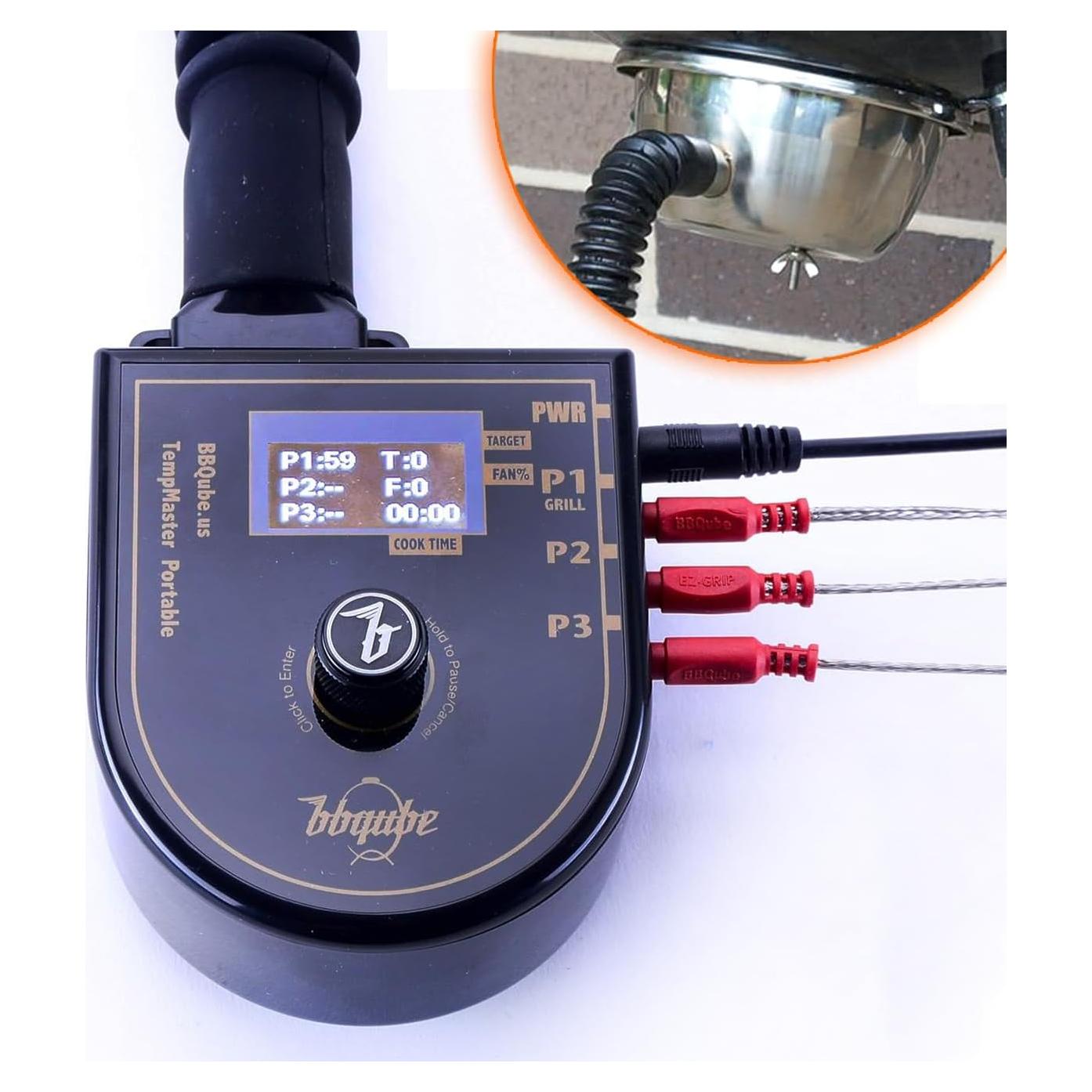 Controlador de Temperatura BBQube TempMaster 12V con Ventilador