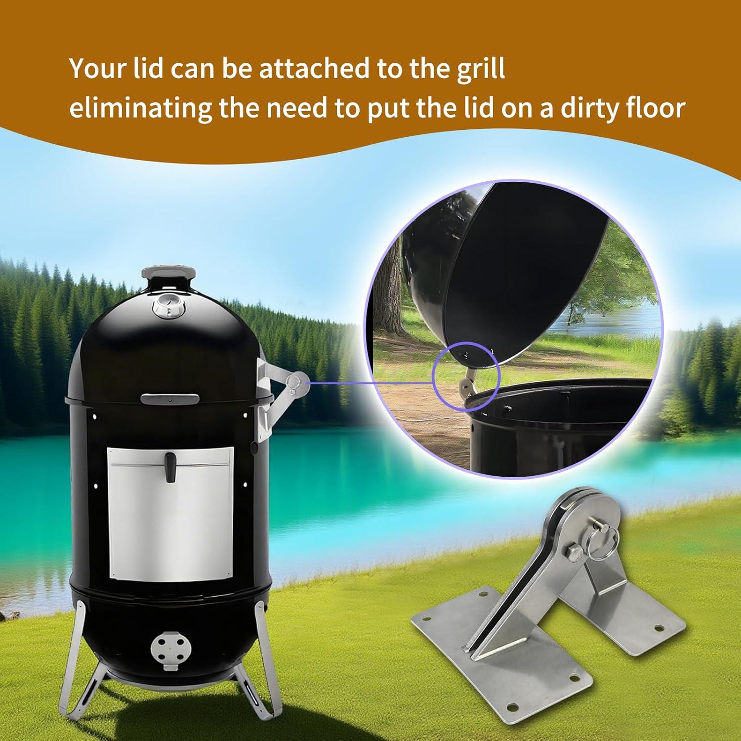 Kit de Bisagra de Tapa Acero Inoxidable XQK para Parrillas Weber