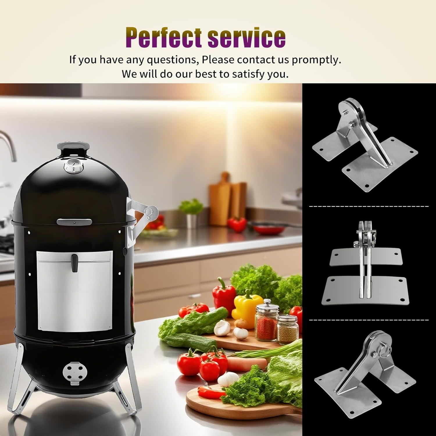 Kit de Bisagra de Tapa Acero Inoxidable XQK para Parrillas Weber