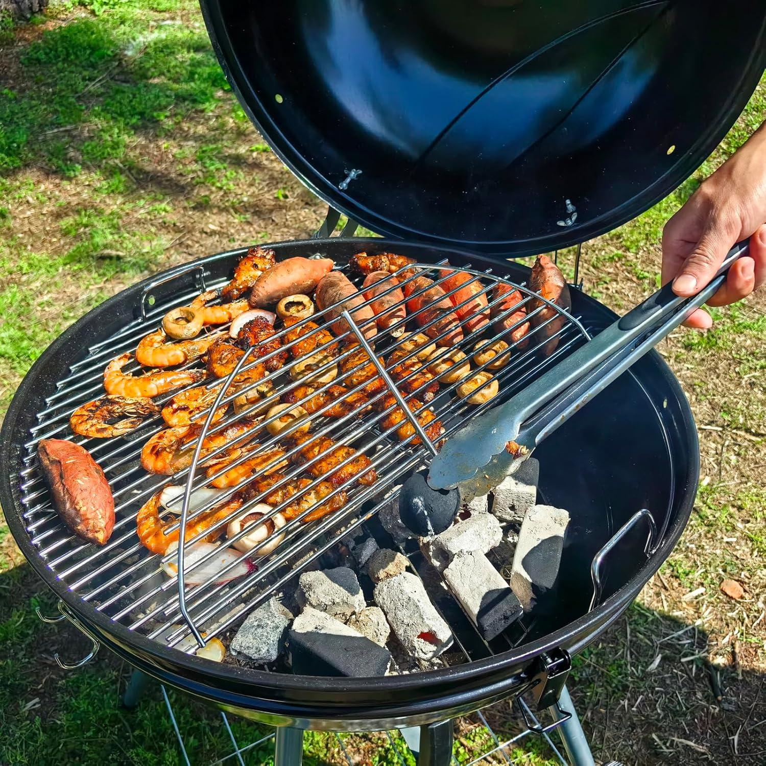 Rejilla de Parrilla GRILLJOB 22" Acero Inoxidable 304 Bisagra