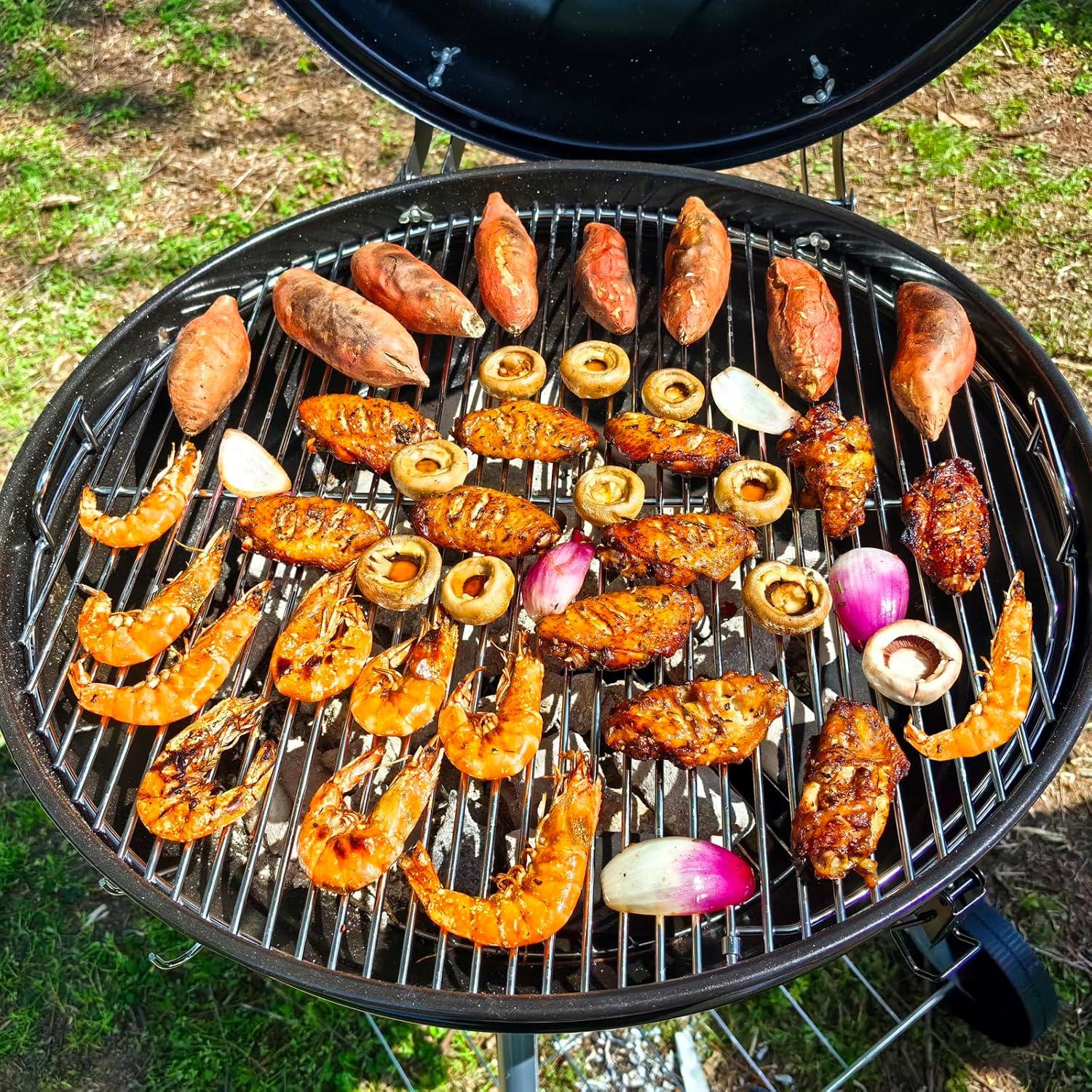 Rejilla de Parrilla GRILLJOB 22" Acero Inoxidable 304 Bisagra